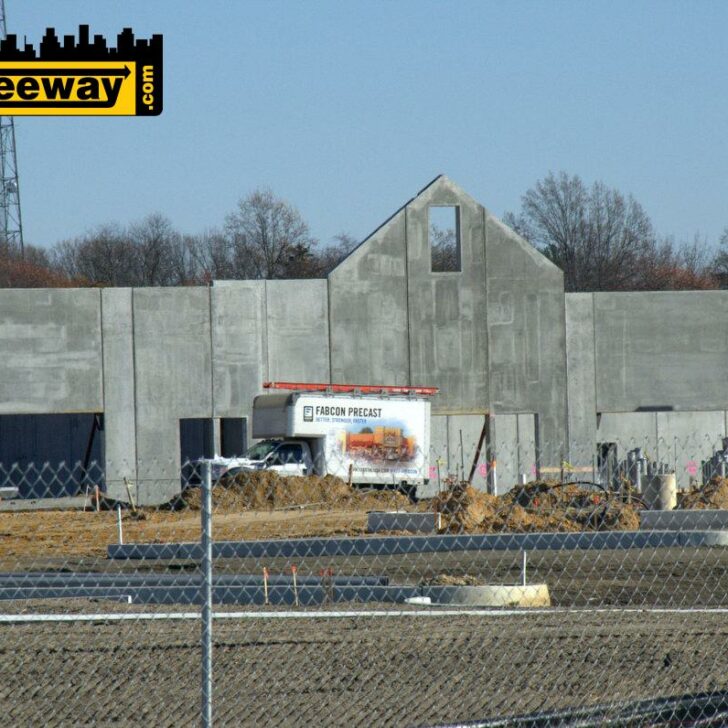 Gloucester Township Premium Outlets – First walls going up