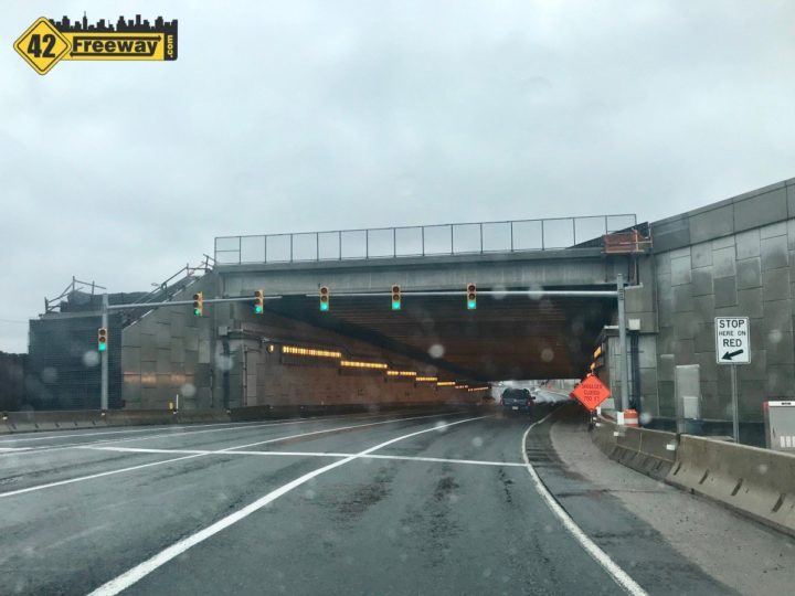 More Direct Connection Tunnel Changes:  FIVE Lanes In, Merge to Four After Tunnel