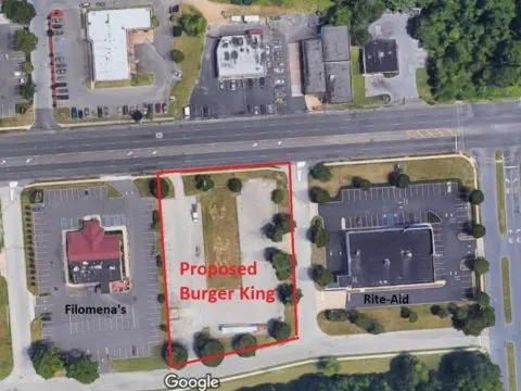 A New Burger King Building Proposed for Blackwood-Clementon Road, Between Filomena’s and Rite-Aid