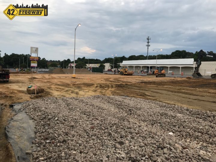 Autozone Building Construction Starts at Mantua K-Mart Parking Lot