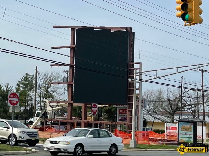 First of TWO Digital Display Ad Monuments Starts Rising In Washington Township