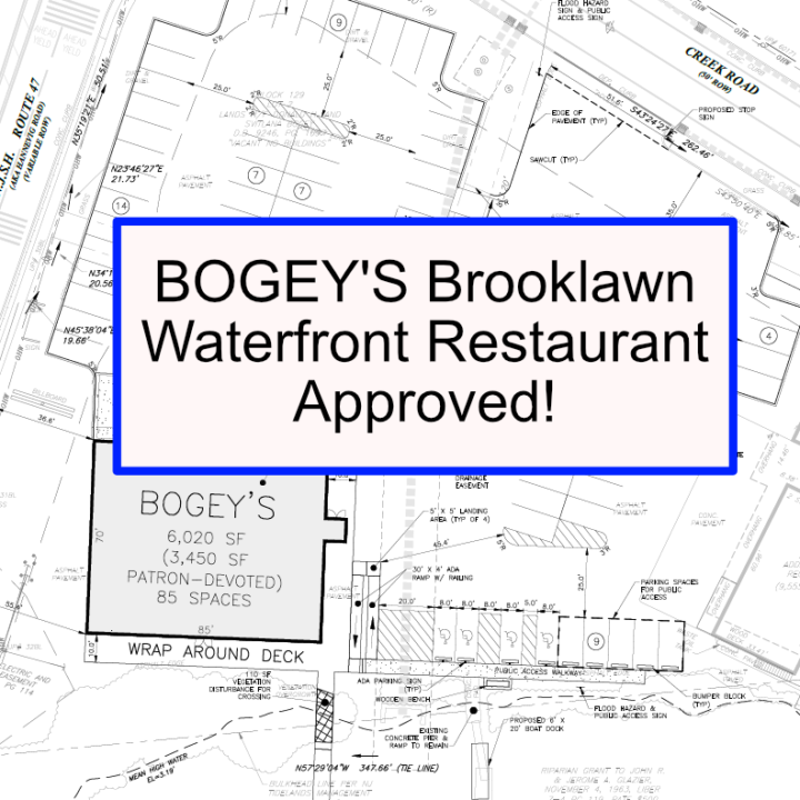Brooklawn Circle Waterfront Bar/Restaurant and Dock Approved! Bogey is Back, Baby! We…