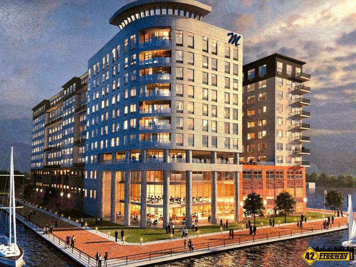 Large Waterfront Project Previewed for Gloucester City. Housing, Shops, Restaurant
