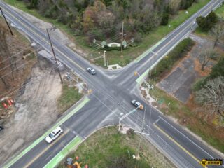 Rt 322 and Fries Mill Rd Intersection Improvement Project starts in Monroe Township Gloucester County NJ