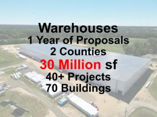New Jersey 30 Million Square Feet Warehouses Gloucester Salem