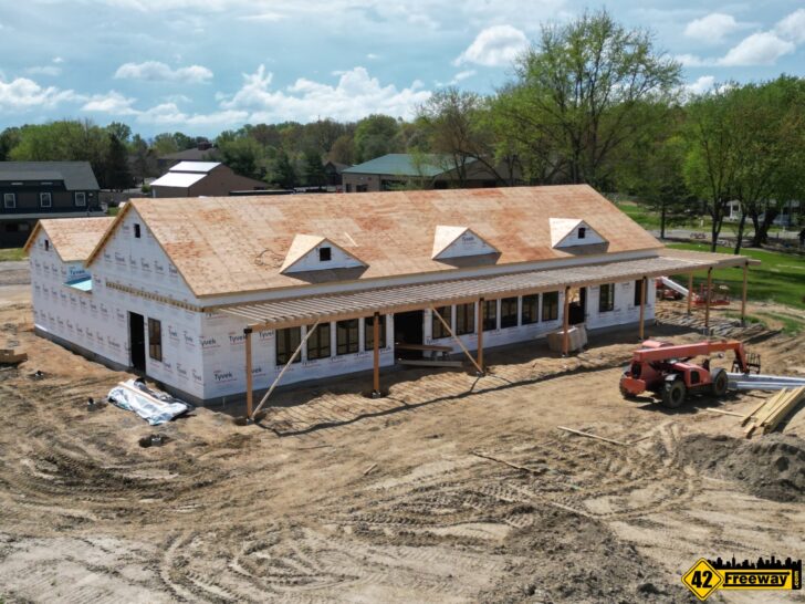 Saddlehill Winery Voorhees Grows Towards Spring 2024 Opening. Large Tasting Room Under Construction.