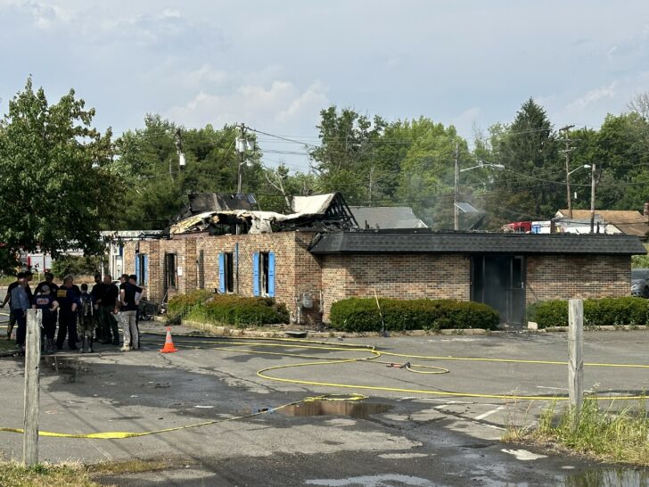 Fire Destroys Woodbury Heights Former Bank Building.  Dispensary Was Denied There in March