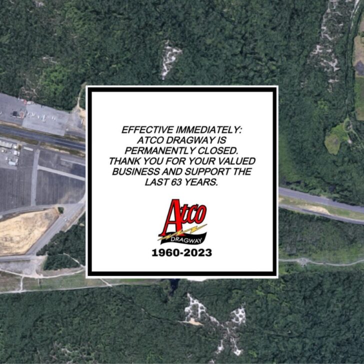 Atco Dragway Abruptly Closes