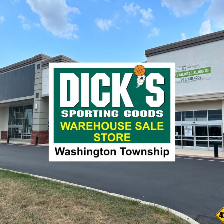 Dick’s Sporting Goods Warehouse Sale Store Opening in Washington Twp NJ