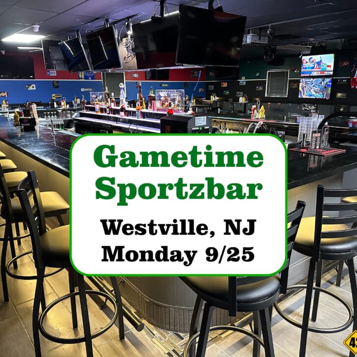 Gametime Sportzbar in Westville Opens Monday 9/25! Watch the Eagles on Monday…