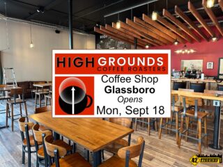 High Grounds Coffee Roasters Glassboro Opens Monday Sept 18th.  Preview tour!