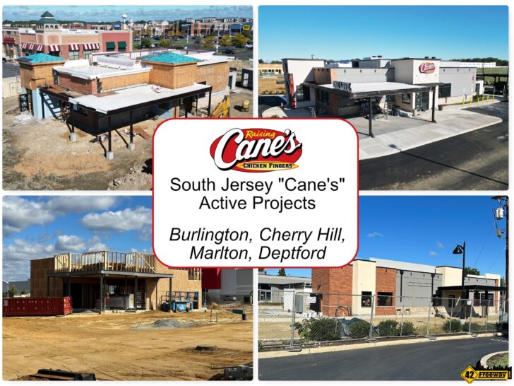 Four Raising Cane’s Restaurants Under Construction in South Jersey.  I visited Them All
