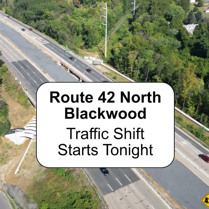 Route 42 North at Blackwood Trail Project To Shift Traffic Onto Median…