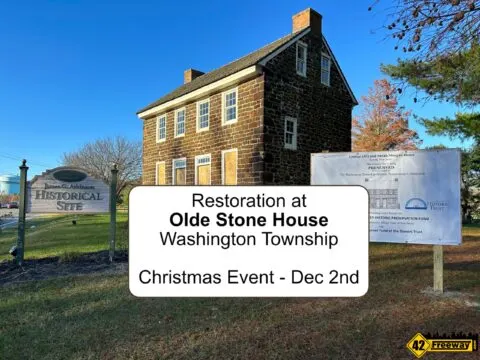 Restoration at Historic Olde Stone House Washington Twp.  Christmas Event December 2nd