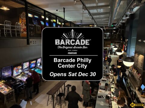 Barcade Center City Philly Opens Saturday Dec 30th.  Preview Visit!