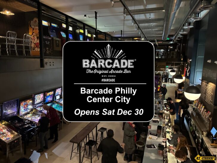 Barcade Center City Philly Opens Saturday Dec 30th.  Preview Visit!