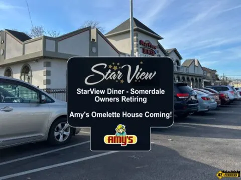 Starview Diner Somerdale Retiring - Amy's Omelette House Taking Over