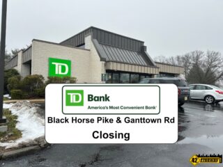 TD Bank Black Horse Pike at Ganttown Closes April 5, 2024.  Washington Township   