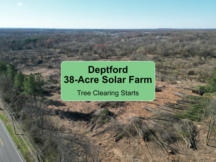 64 Acre Deptford Brownfield Property to Become a Solar Field.  Tree Clearing Starts