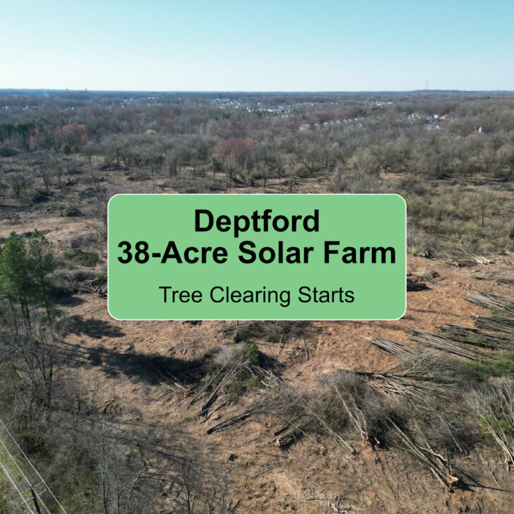 64 Acre Deptford Brownfield Property to Become a Solar Field.  Tree Clearing…