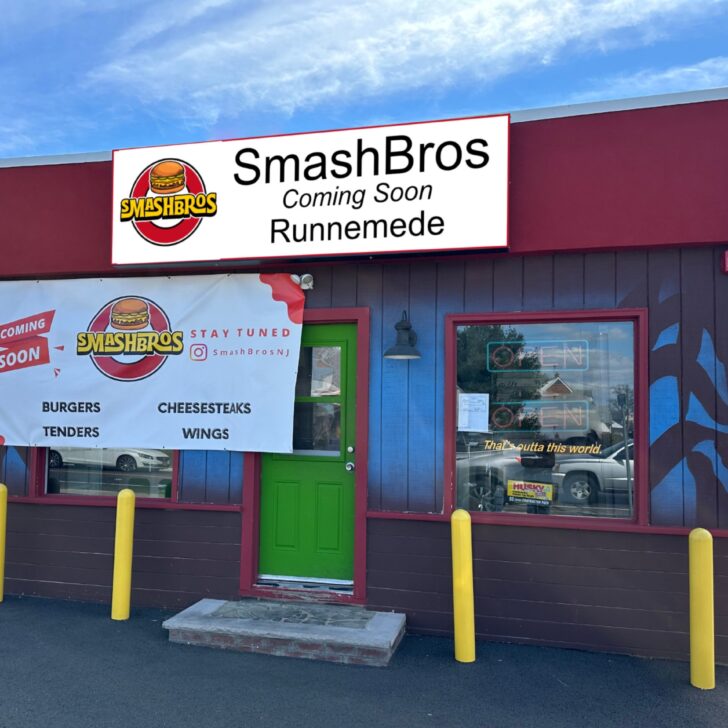 SmashBros Runnemede Opening Soon.  Smashburgers, Cheesesteaks, Wings and Tenders