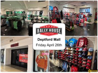 Rally House at the Deptford Mall Opens Friday April 26th.