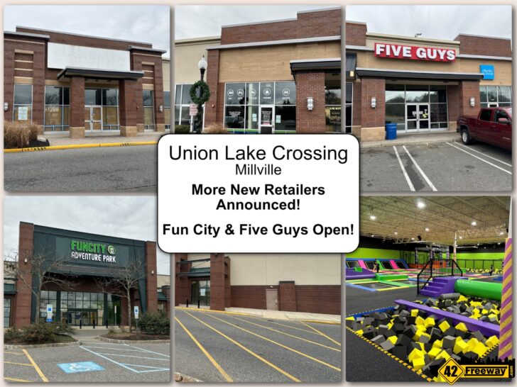 Old Navy, Rally House, Poke Bros For Millville’s Union Lake Crossing.  Fun City & Five Guys Open