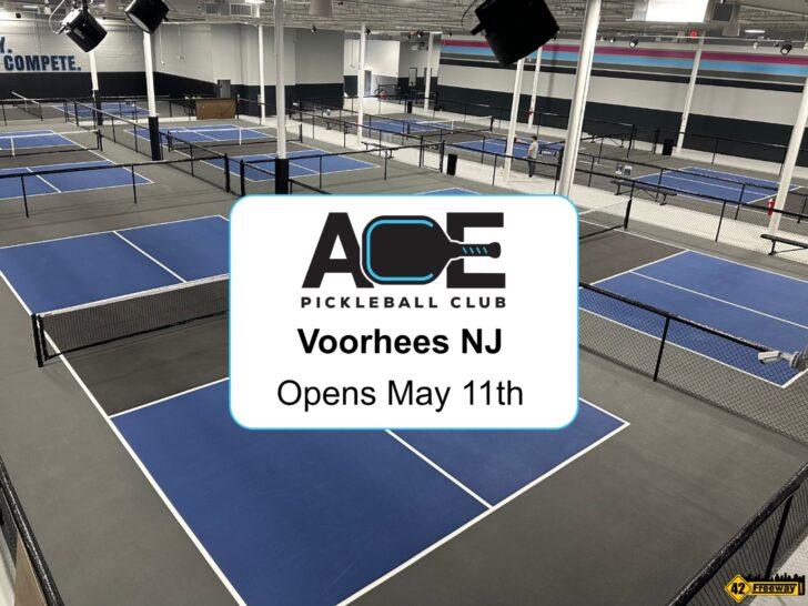 ACE Pickleball Club Voorhees Opens May 11th. Indoor Professional Grade Courts