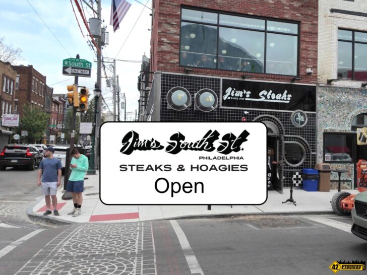 Jim’s South Street Steaks Reopens! Delicious Cheesesteaks, Beautiful Artistic Setting