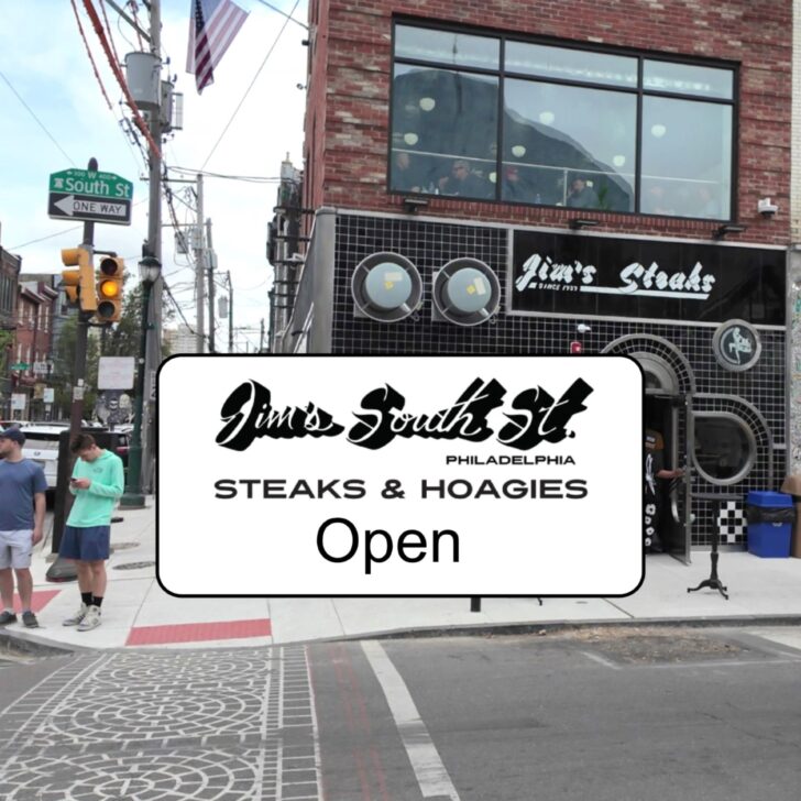 Jim’s South Street Steaks Reopens! Delicious Cheesesteaks, Beautiful Artistic Setting