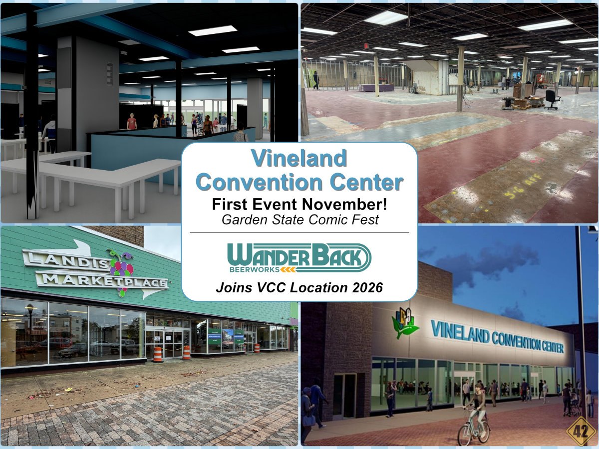 BLVD Vineland Convention Center First Events in November. Wander Back