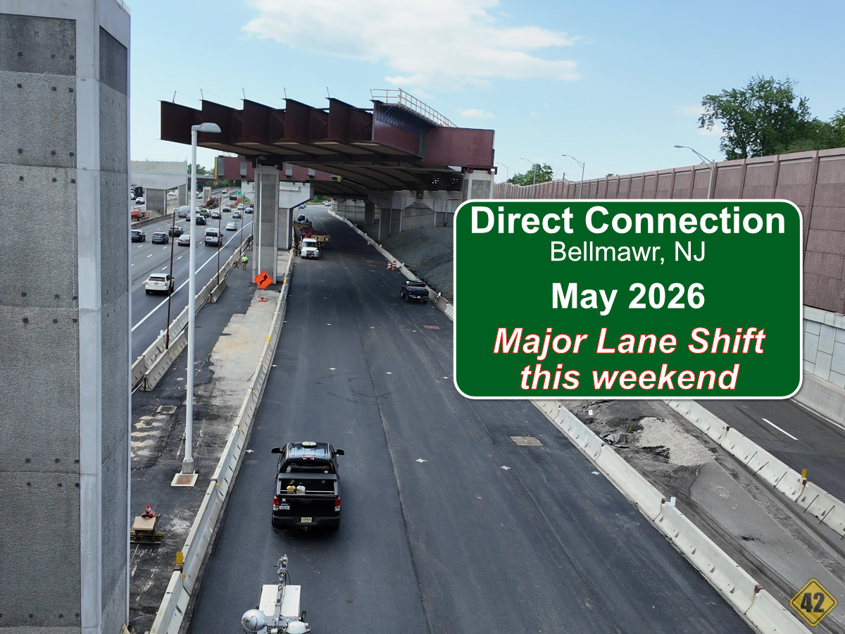Direct Connection Bellmawr Project Brings Lane Shifts This Weekend